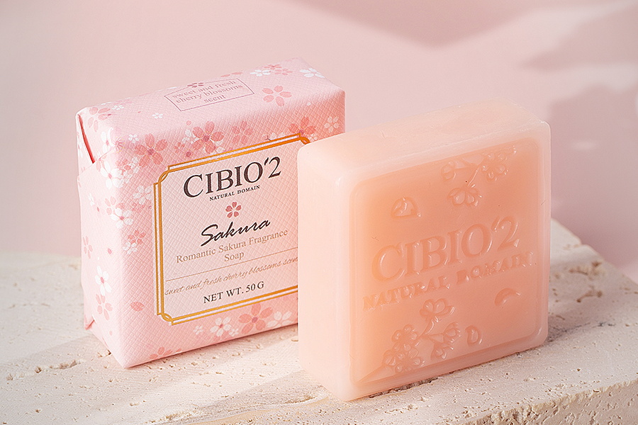 Romantic cherry blossom fragrance soap